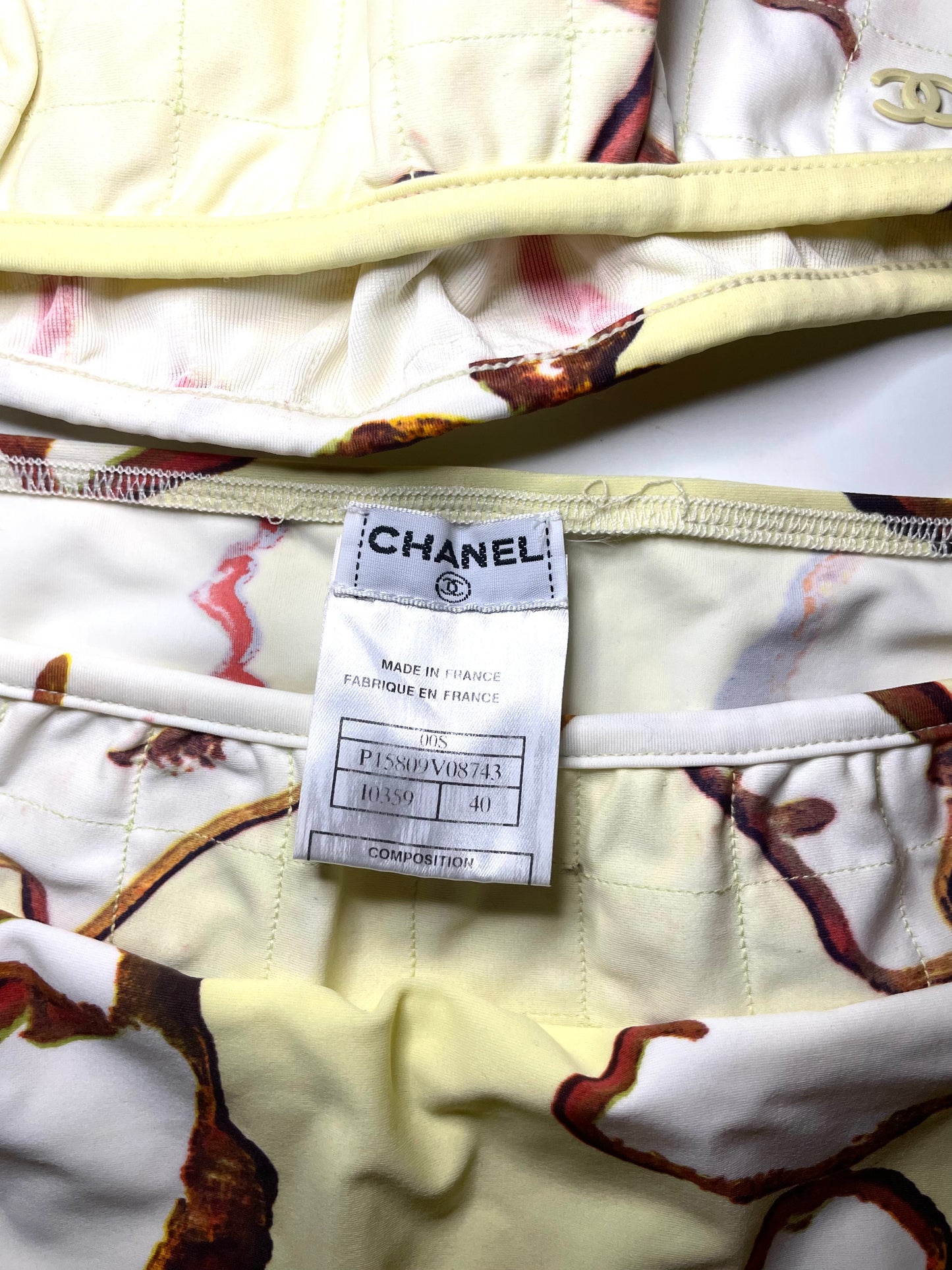 Chanel S/S 2000 Abstract Face Swimsuit