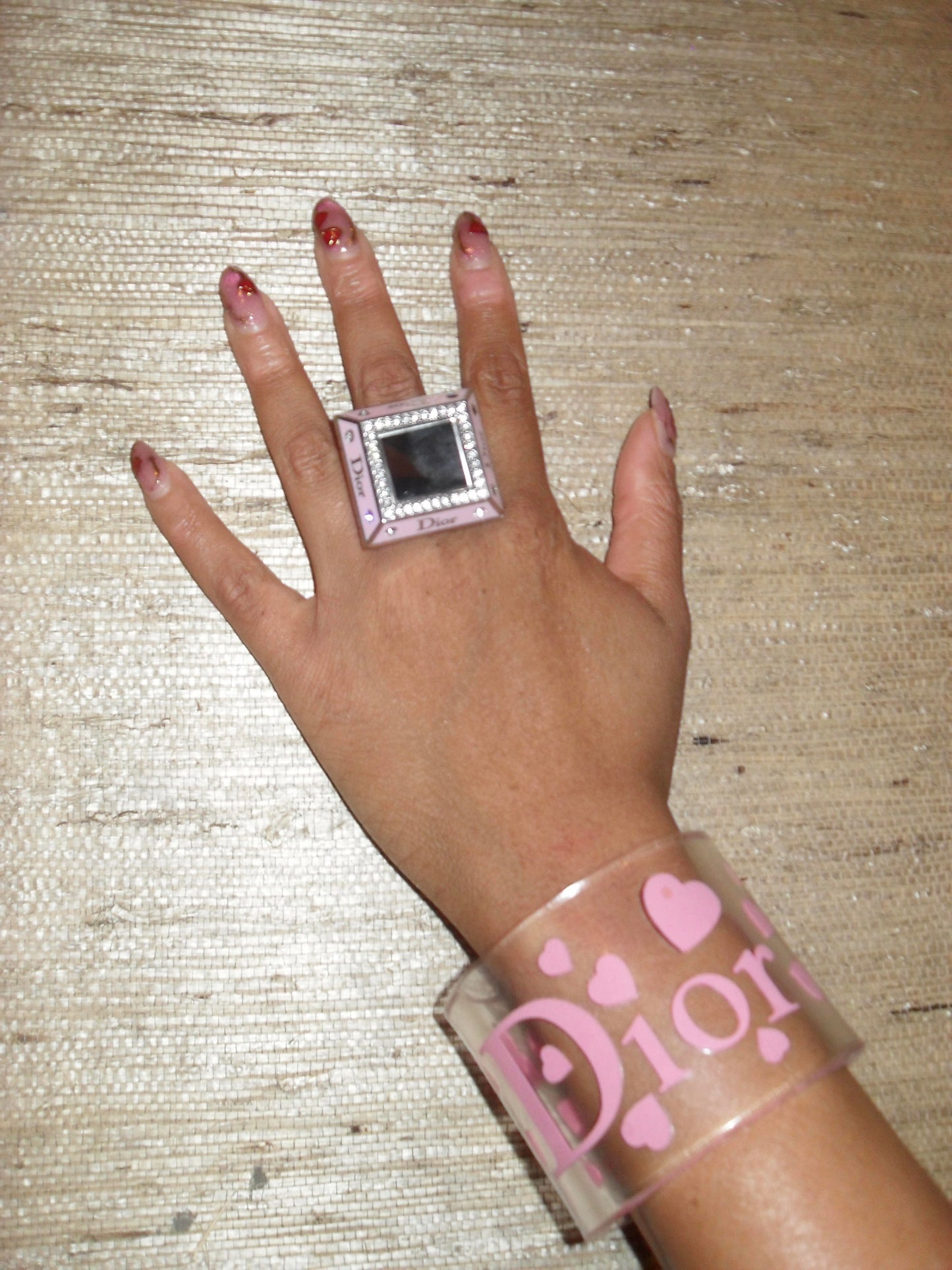 Vintage Dior Lucite Cuff Bracelet