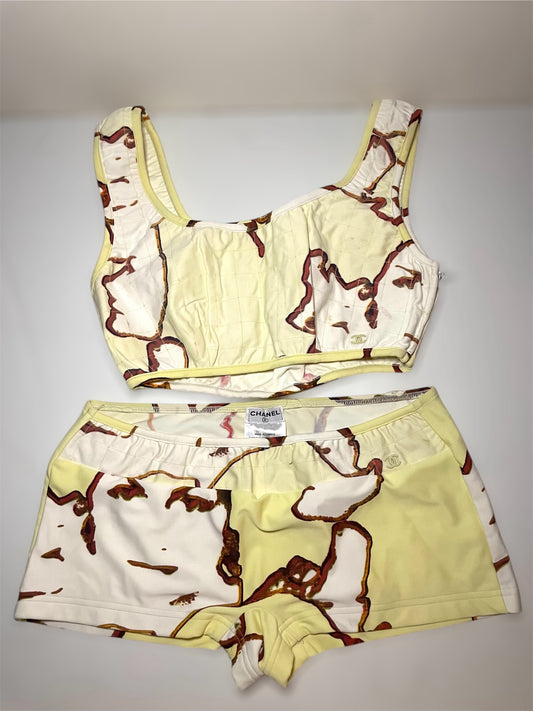 Chanel S/S 2000 Abstract Face Swimsuit