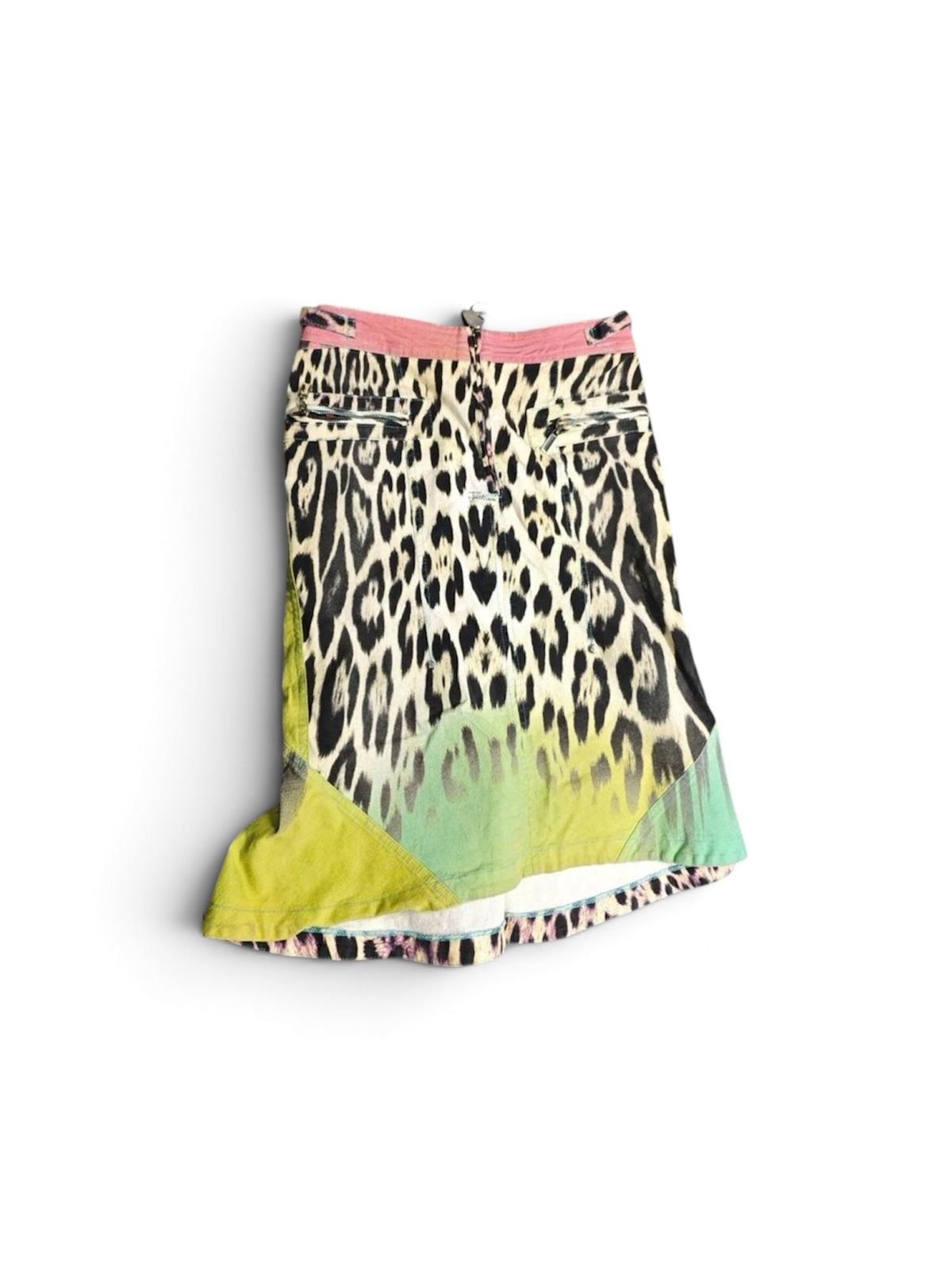 Just Cavalli Multicolor Leopard Skirt