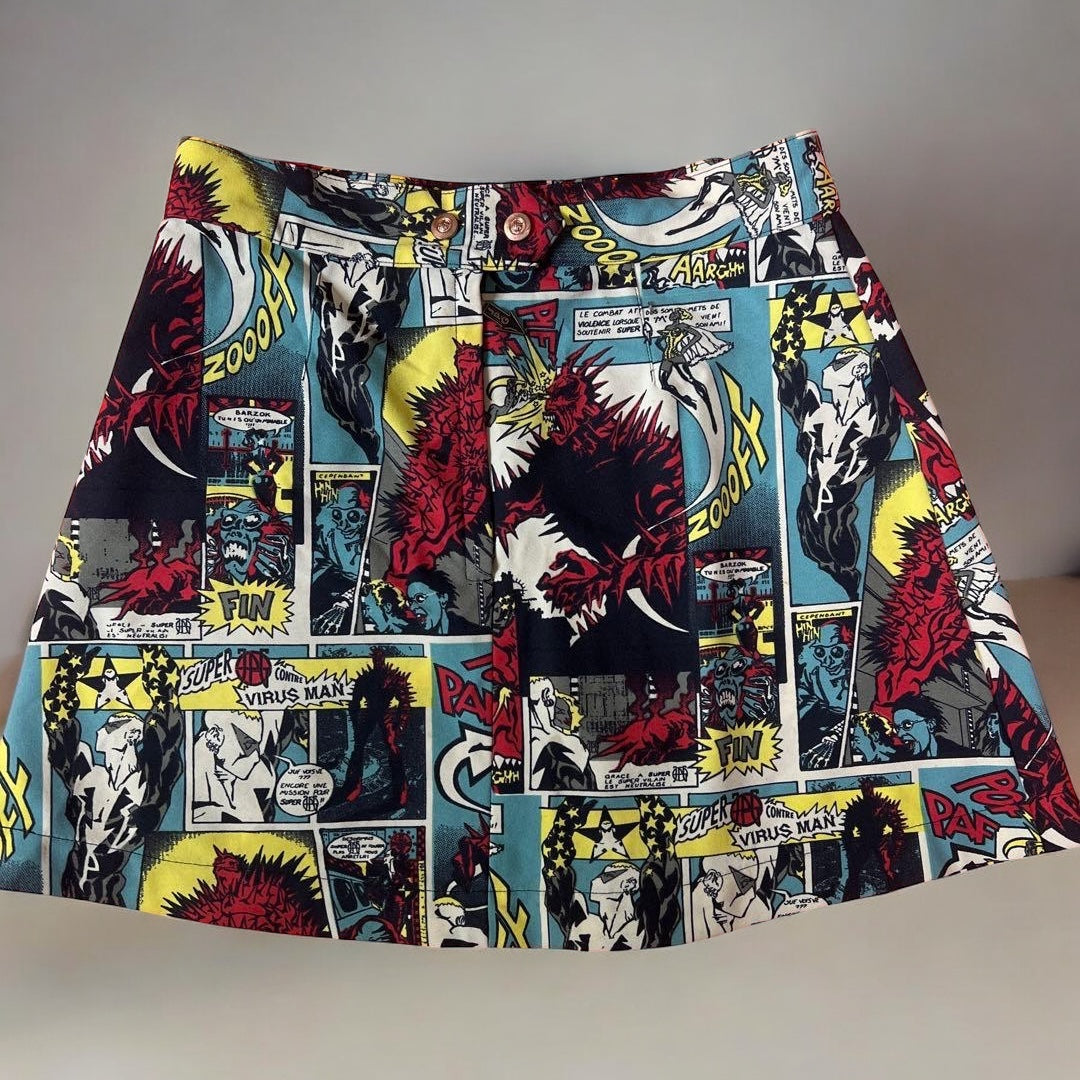Jean Paul Gaultier F/W 1995 Comic Print Skirt