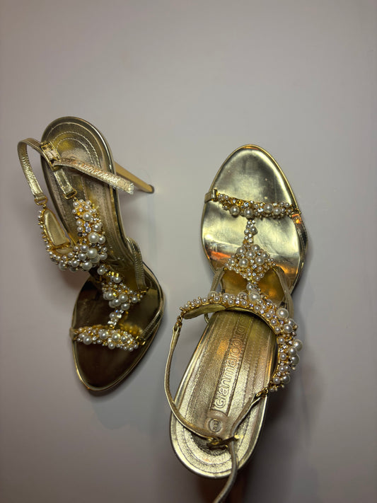 Vintage Gianmarco Lorenzi Crystal Sandals