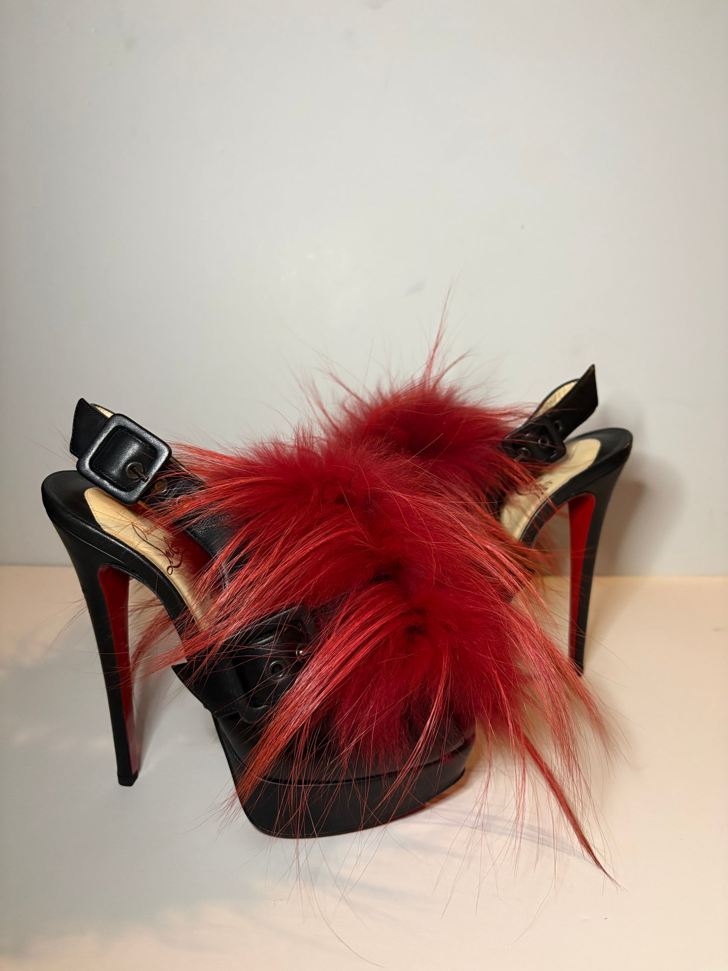 Christian Louboutin 2011 Splash Fur Sandals