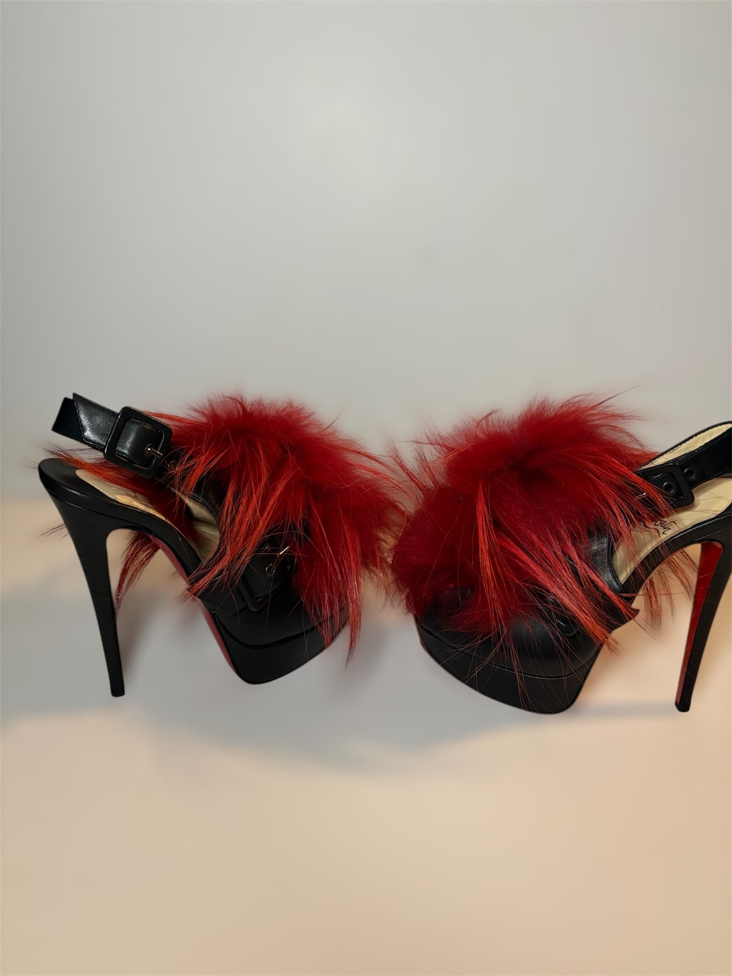 Christian Louboutin 2011 Splash Fur Sandals