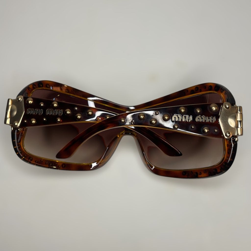 Vintage Y2K Miu Miu Shield Sunglasses